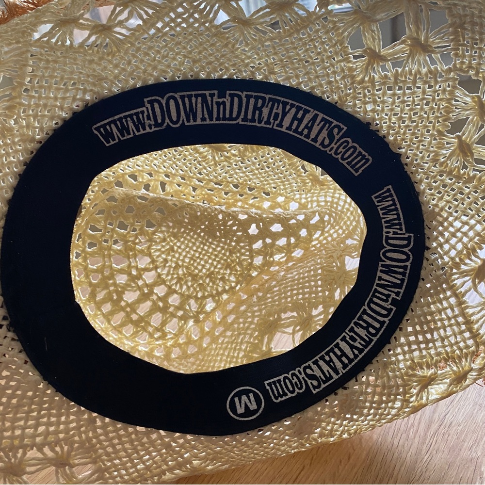 Cowboy hat women’s size M Down n Dirty beach coastal cowgirl l summer - Picture 5 of 6